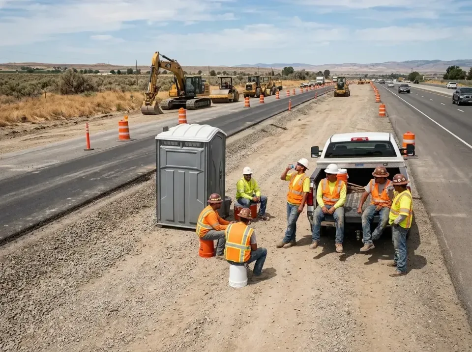 highway-road-construction-crew-007 — frequently asked questions, Porta Potty and Restroom Rentals in Vale, OR